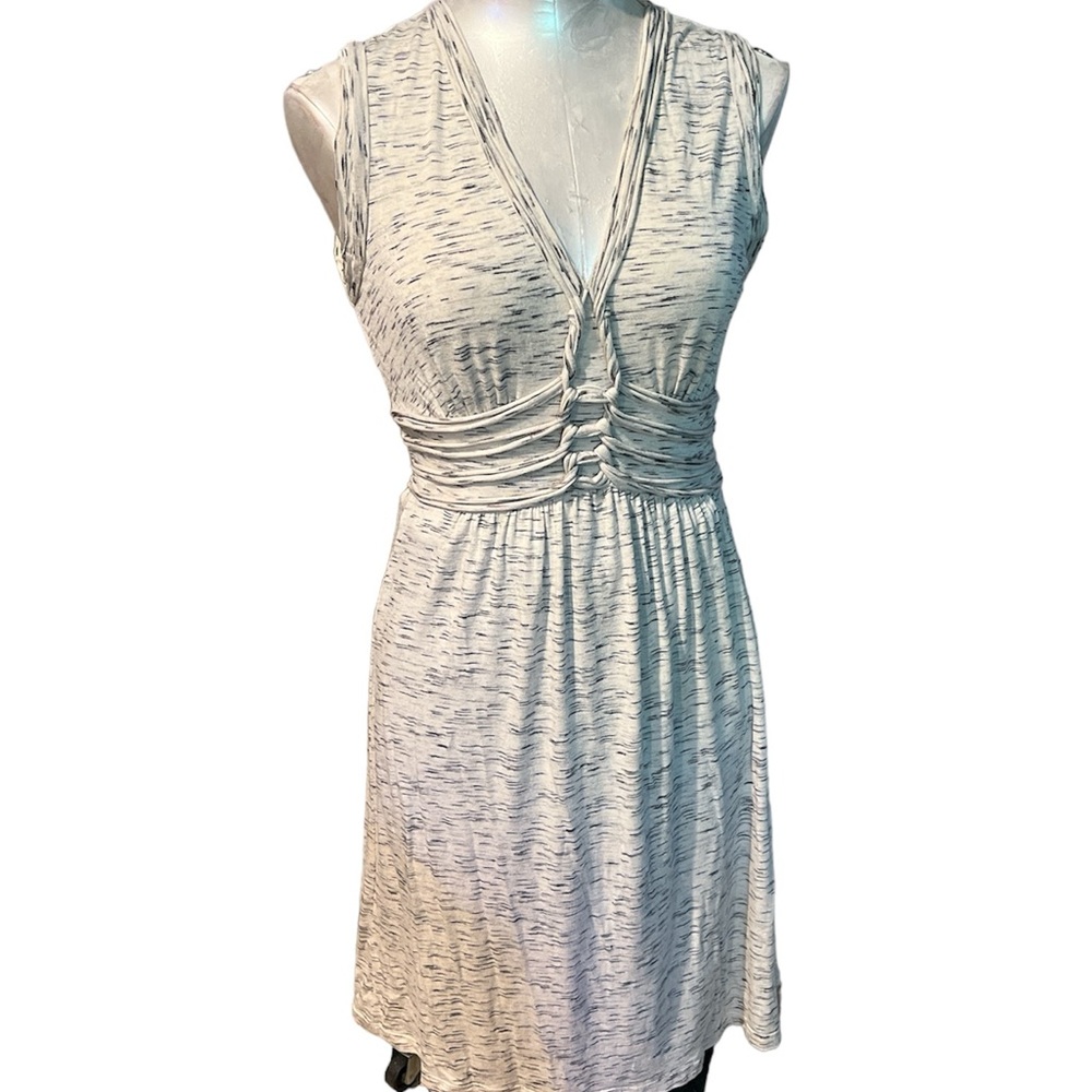 Max Studio Women’s knit Dress Vneck sleeveless Boho braided detail size Small - Picture 14 of 15